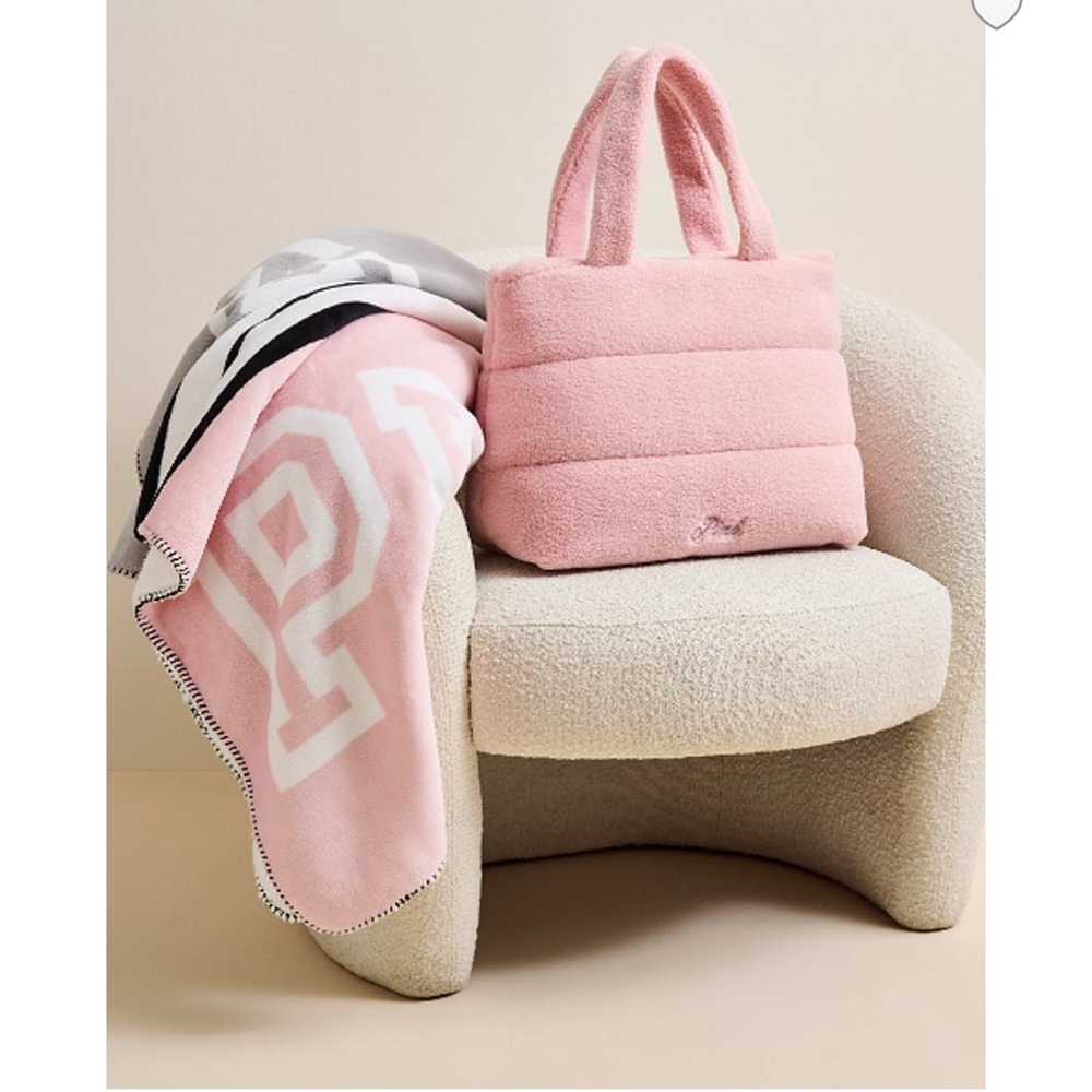 Victoria Secret Pink Cozy Plush Tote